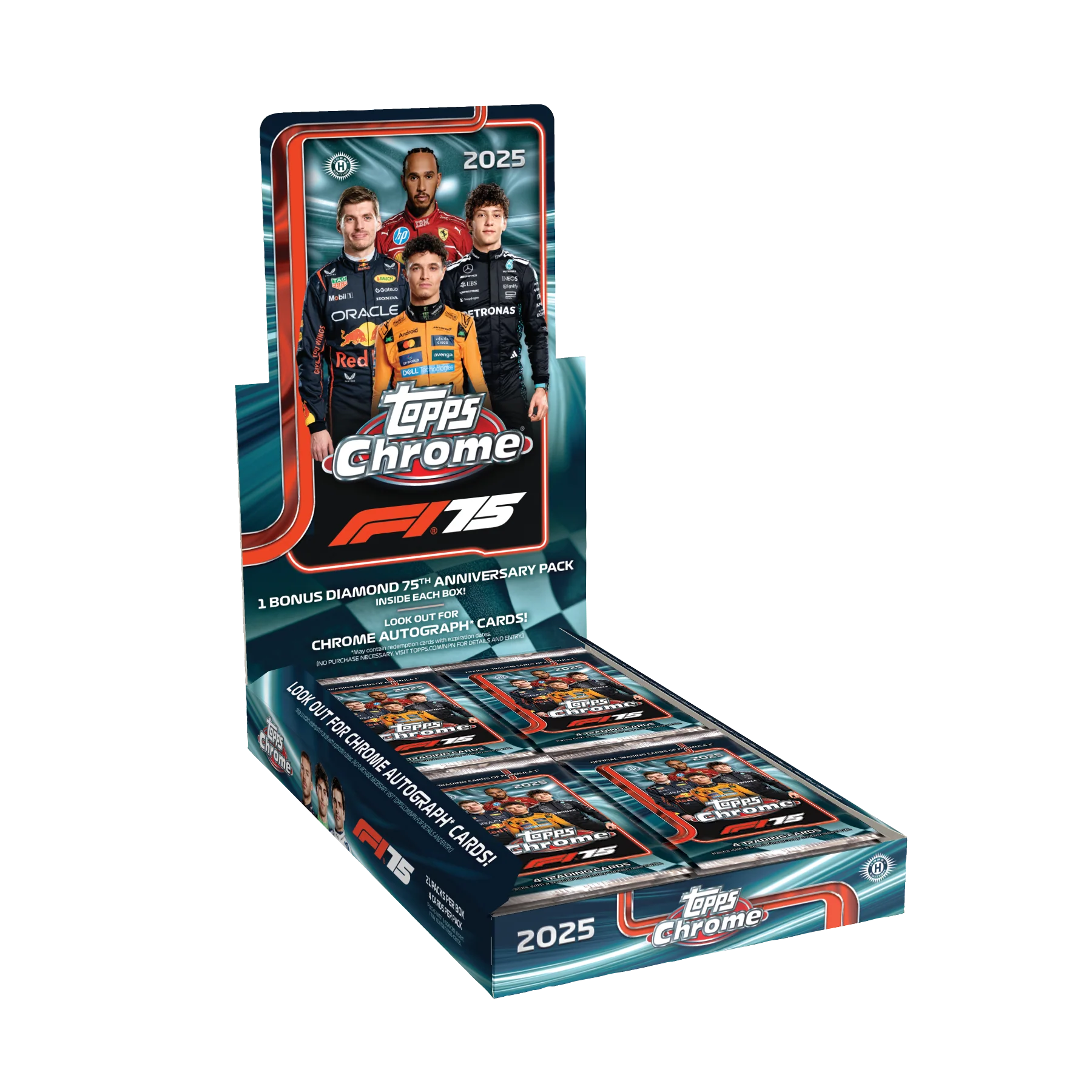 2025 Topps Formula 1 Chrome Hobby Box