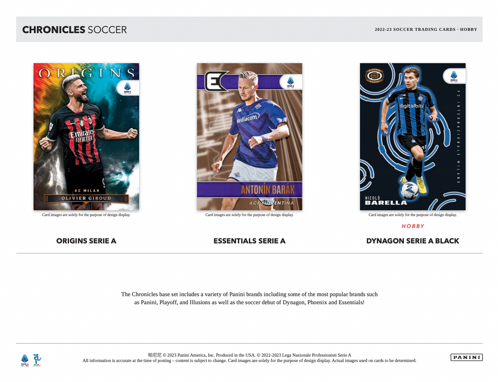 2022/23 Panini Chronicles Soccer Hobby Box