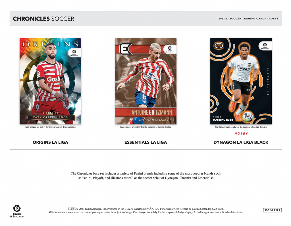 2022/23 Panini Chronicles Soccer Hobby Box