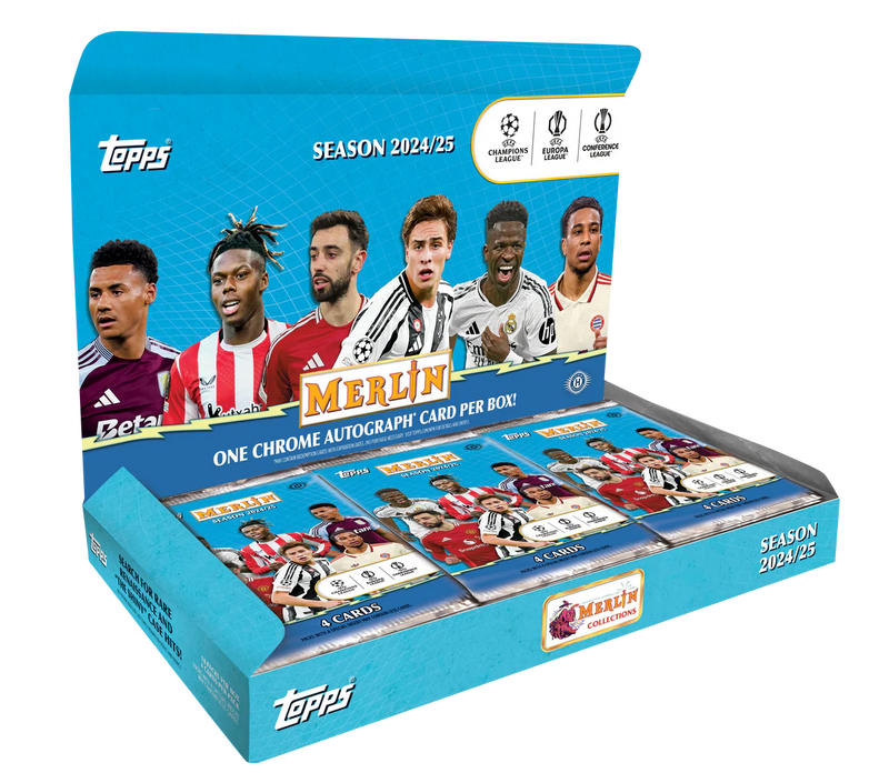 2024-25 Topps UEFA Club Competitions Merlin Chrome Hobby Box