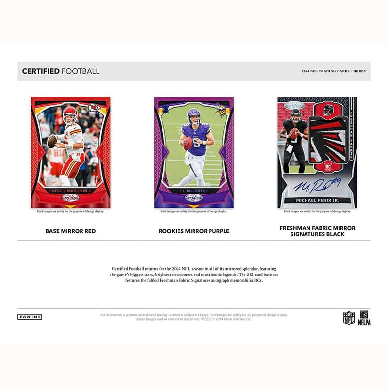 2024 Panini Certified Football Hobby Box