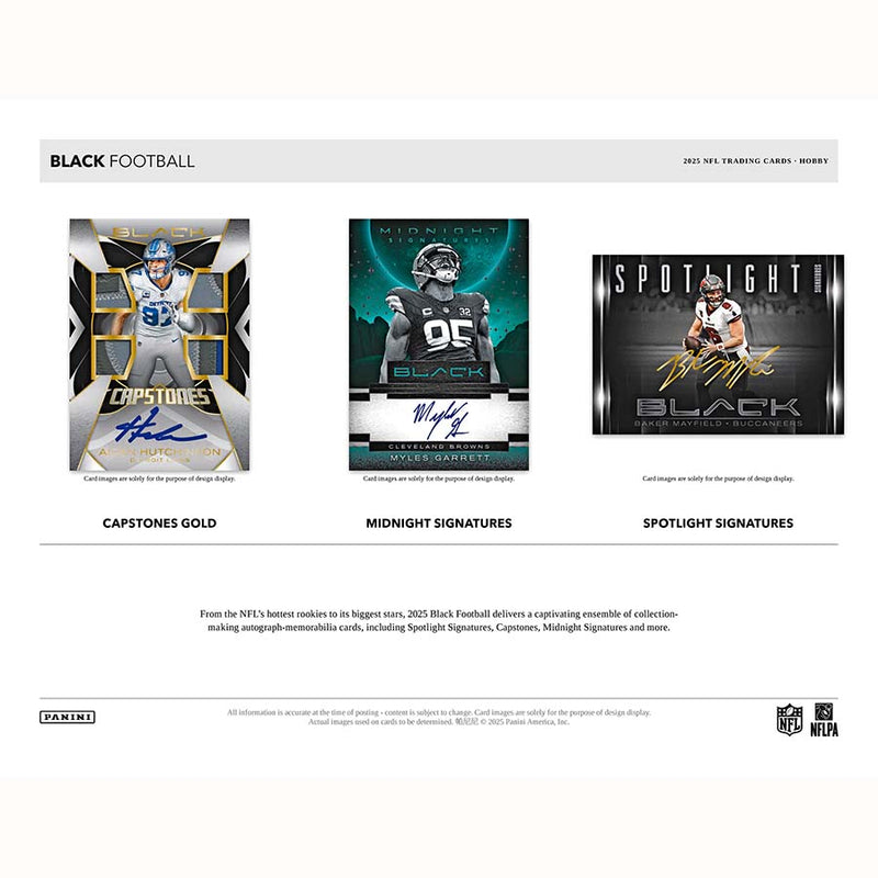 2025 Panini Black Football Hobby Box