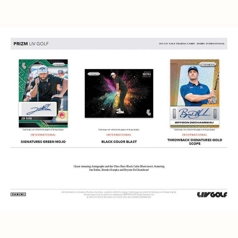 Prizm LIV Golf 2025 Hobby Box