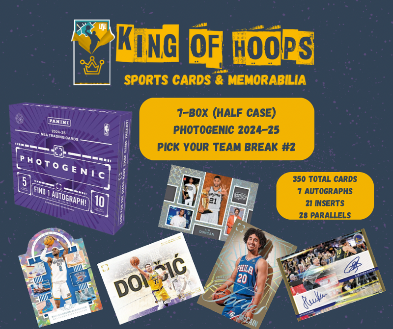 Basketball Break #1722 7-box (half-case) Photogenic 2024-25 - Pick Your Team Break #2