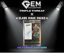 Gem Collection X Slabs Mags Packs - Basketball - TRIPLE THREAT - October edition