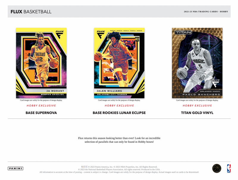 2022/23 Panini Flux Basketball Hobby Box