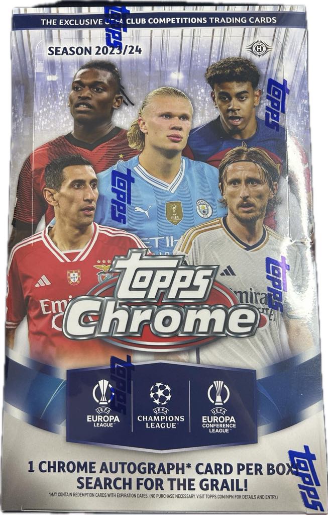 2023/24 Topps Chrome UEFA Club Competitions Soccer Hobby Box