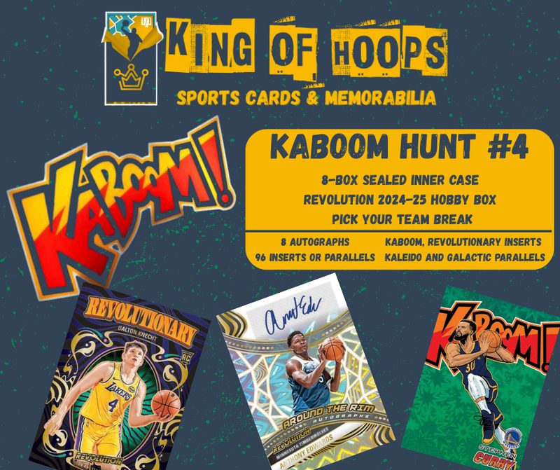 Basketball Break #1709 Kaboom Hunt #4 8-box Revolution 2024-25 hobby- Random Team Break