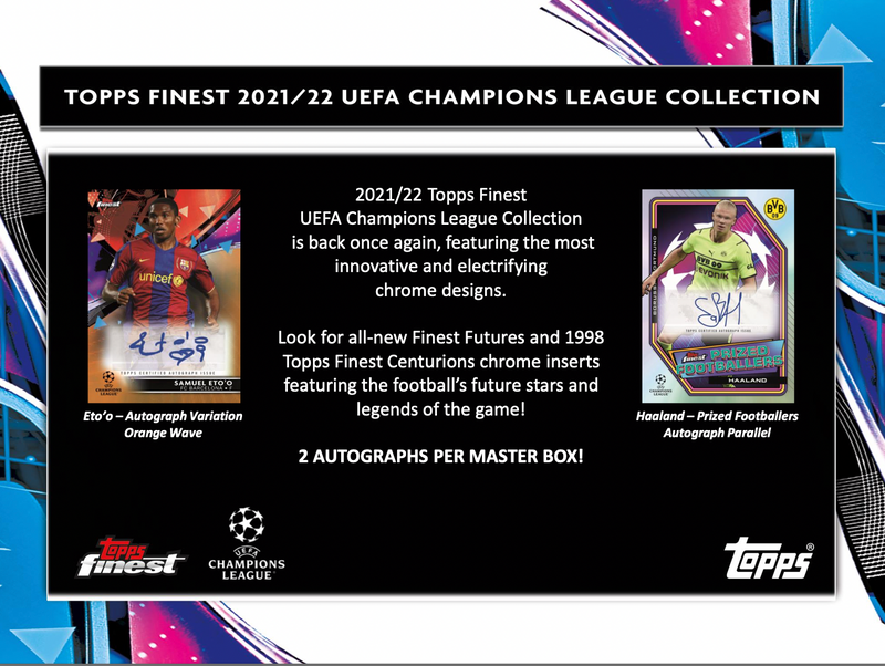 2021/22 Topps UEFA Champions League Finest Soccer Hobby Box
