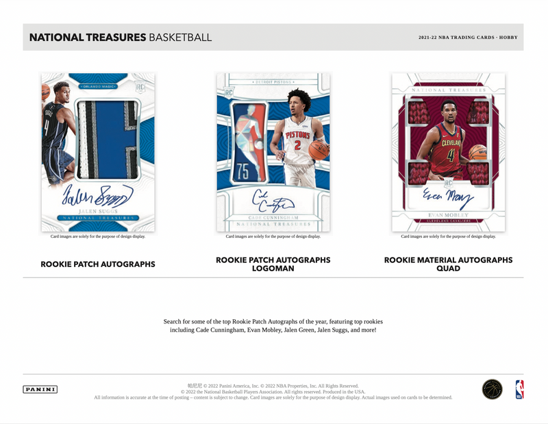 2021/22 Panini National Treasures Basketball Hobby Box
