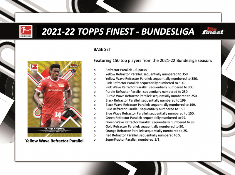 2021/22 Topps Bundesliga Finest Soccer Hobby Box