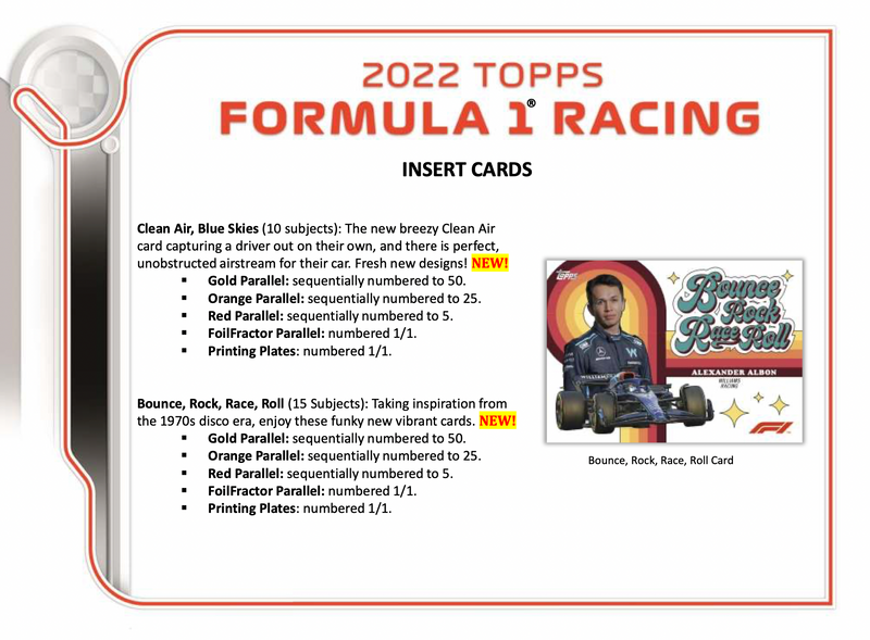2022 Topps Formula 1 F1 Flagship Racing Hobby Pack