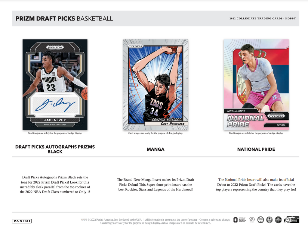 2022/23 Panini Prizm Draft Picks Collegiate Basketball Hobby Box